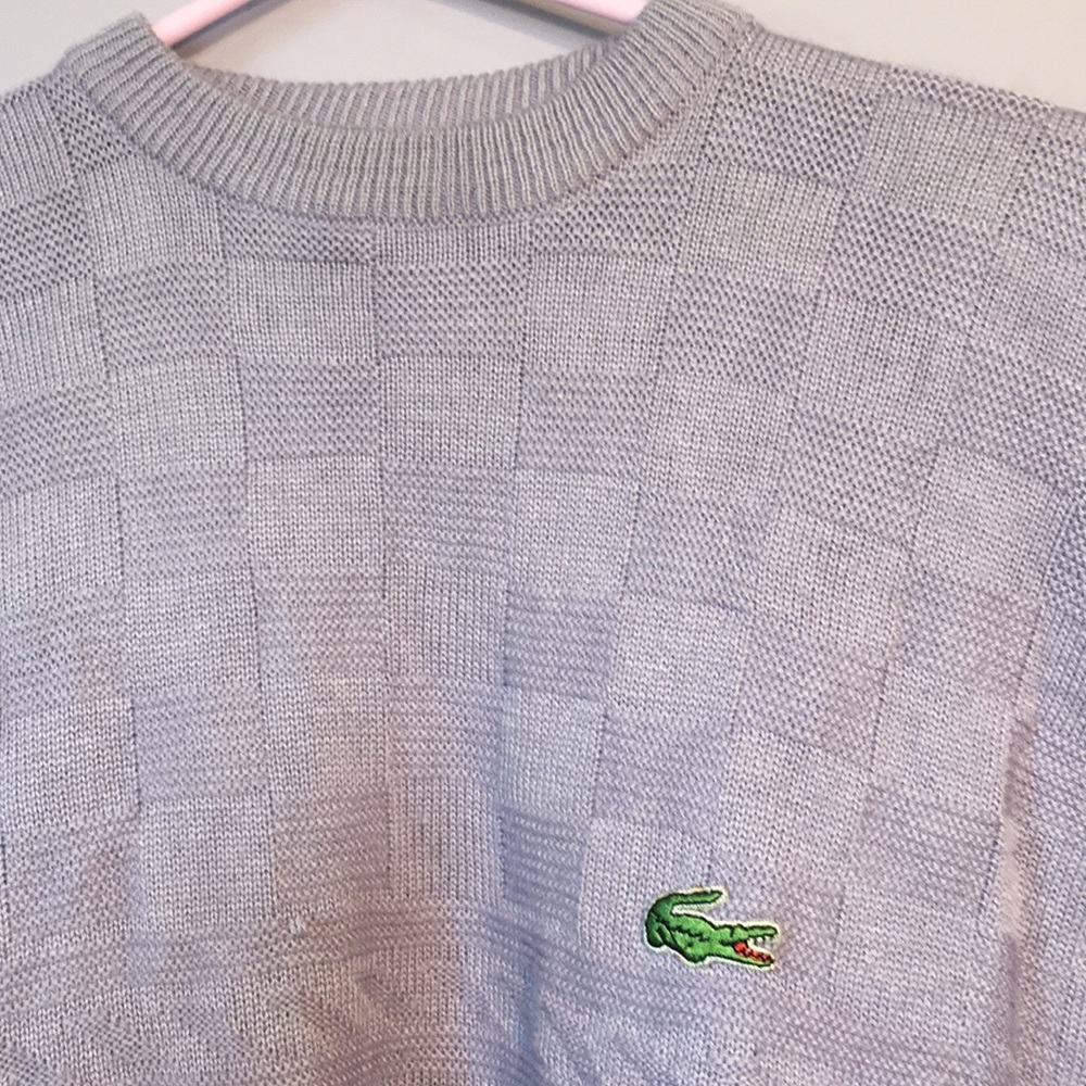 LACOSTE Vintage Lavender Oversized Sweater